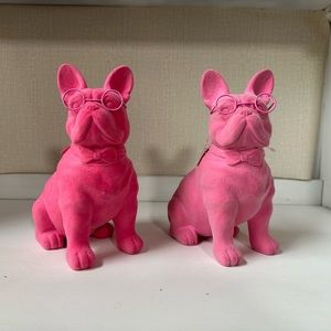 Spritz French Bulldog 2024 Target Valentine's Day Pink Flocked Dog 8.25” NEW